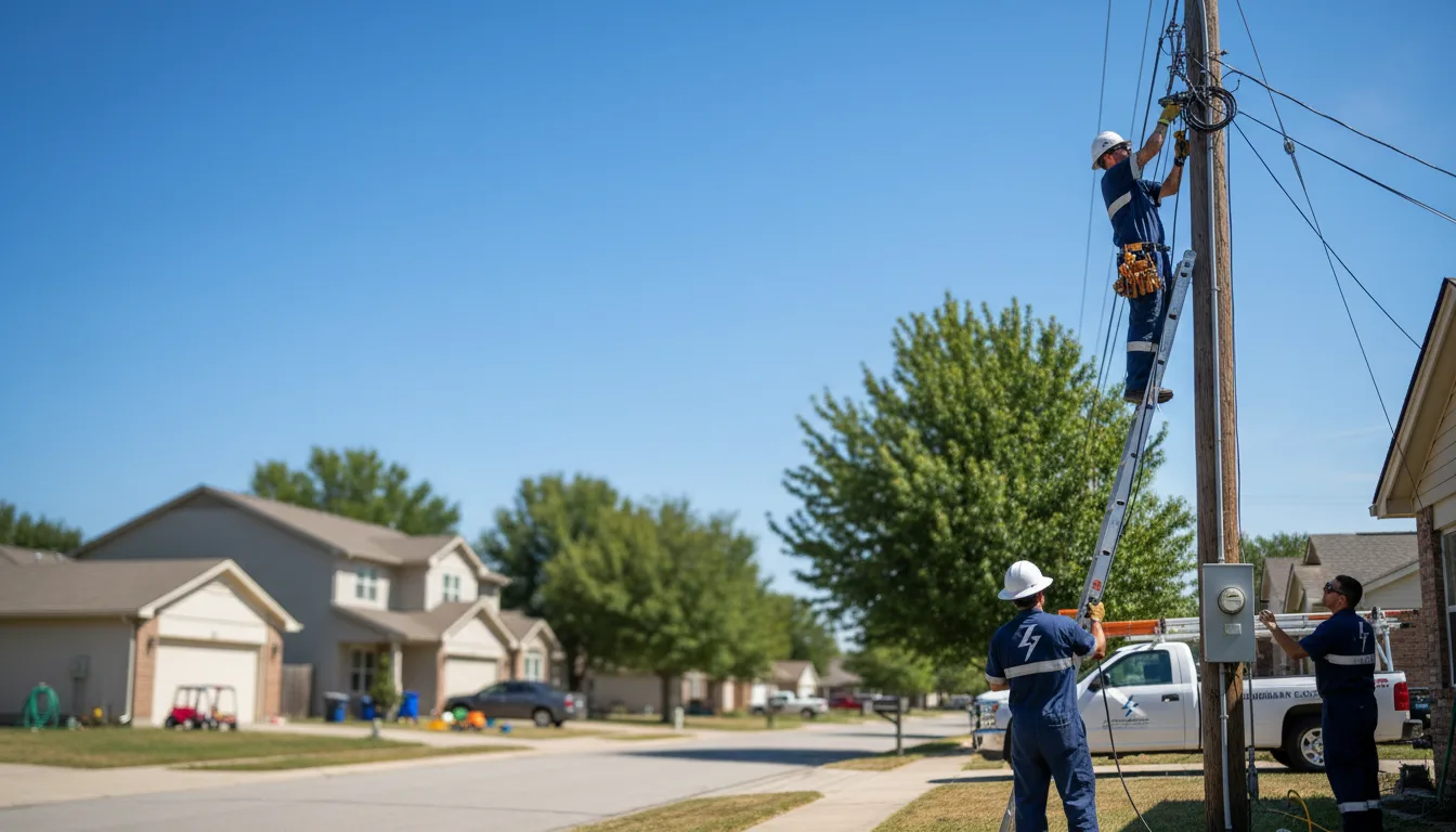 Residential electrician providing installation services in Ridgeview, SD